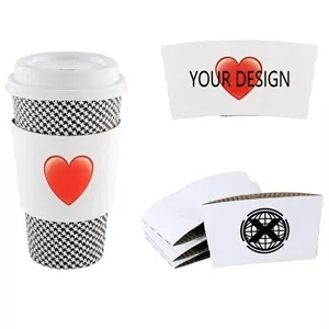 Disposable Coffee Cold Drink Paper Cup Sleeve