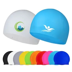 Colorful Adult Silicone Swimming Cap