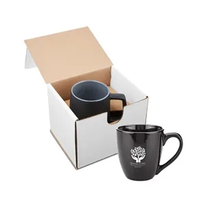 Prime Line 15oz Bistro Style Ceramic Mug Gift Set