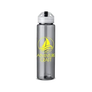 Prime Line 32oz PET Sports Bottle With Flip Up Straw