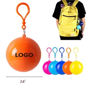 Disposable Raincoat Carrying Plastic Ball MOQ 50PCS