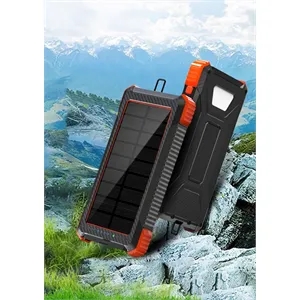 Custom Logo Solar Wireless Power Bank With Large Capacity 10000Mah