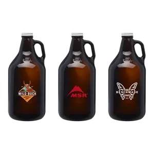 Homebrew 64 oz. Amber Glass Growler