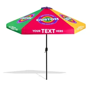 Custom Logo Custom Market Umbrella Large (6-Pannel)