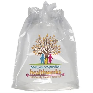 9 1/2W x 12H Poly-Draw Bag - Dynamic Color