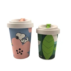 12oz Eco Bamboo fiber coffee cup mug