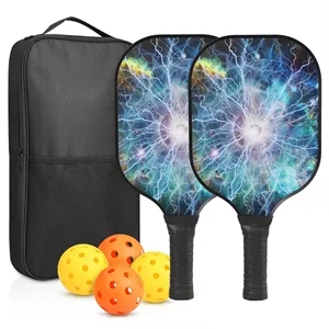 Carbon Fiber Pickleball Paddle & Ball Set w/ Carrying Bag