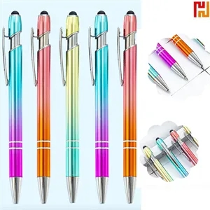 Rainbow Gradient Floating Glitter Ballpoint Pen