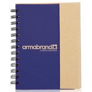 5.25 x 7 in. Eco Flip Top Journal Notebook with sticky notes