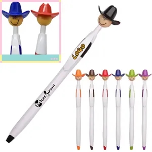 Novelty Cowboy Hat Retractable Ballpoint Pen