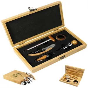 Personalized Gift Box Wine Opener Corkscrew Set Accessories