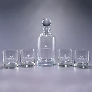 Uptown/Deluxe 5 Piece Crystal Barware Gift Set