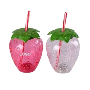 Fruit/Ball Cups with Straws