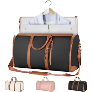 Travel Leather Carry on Garment Bags Duffle