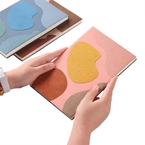 Custom Logo A5 Color Changing PU Soft Leather Notebook