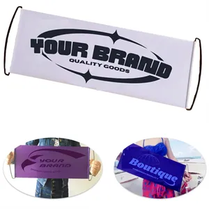 Customed Hand Holding Large  and Signs Blank Banners