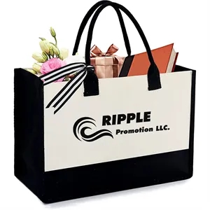 Gifts Canvas with Pocket Embroidery Personalized Tote Bag