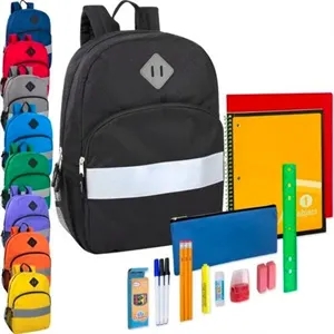 DDI 17 Backpack with Middle School Supplies Kit - 9 Colors