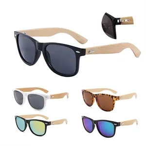 Custom Logo Imitation Bamboo Wood Sunglasses
