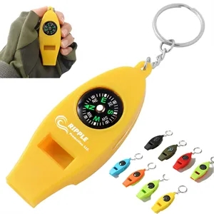 4 in 1Multifunctional Whistle Emergency Survival Compass