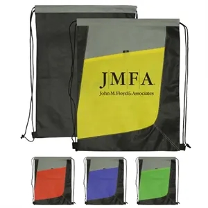 Non-Woven Tri Color Drawstring Bag