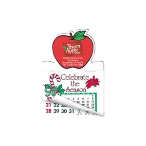 Apple Shape Calendar Pad Magnets with Tear Away Calendar