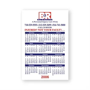 4" x 6" Calendar Magnet - 30mil