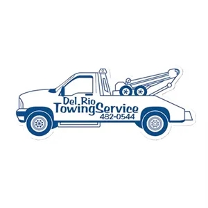 Tow Truck Shape Stock Vinyl Magnet - 20mil