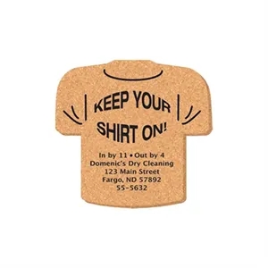 5"x4.75" T-Shirt Shape Cork Coasters