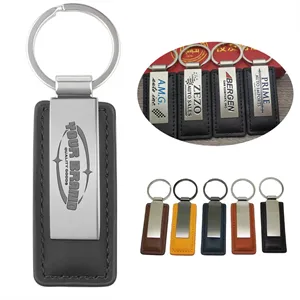 Personalized Engraved Metal Leather Key Custom KeyChains