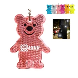 Reflective Safety Bear Shape Keychain