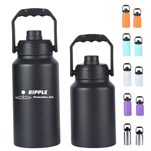 Custom Logo 102oz. Insulated Water Bottle Stainless Steel Sports Canteen