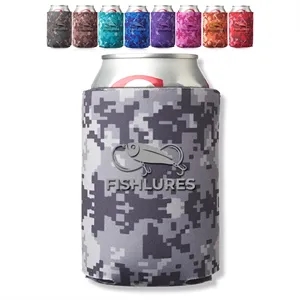 Digital Pattern Foam Can Coolers