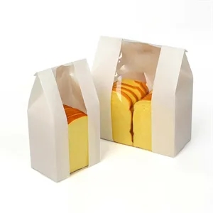 Kraft Bread Bag with Clear Window