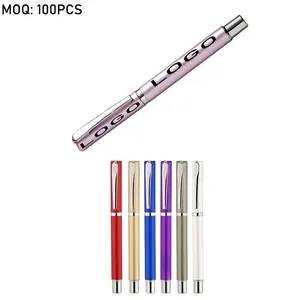 Business Plastic Matte Finish Ballpoint Pen w/Snap-On Cap