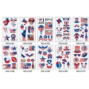 July 4 Tattoo sticker 6-Piece