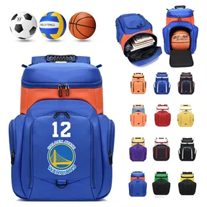 Custom Logo Basketball Backpack With Ball Compartment