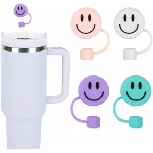 Smile Face Straw Covers