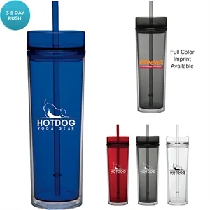 16 oz Tumbler with Straw