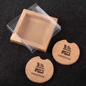 2 Piece Corkster Car Coaster Set In Box