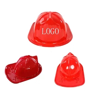 Kids PVC Firefighter Hard Fireman Fire Helmet Cosplay Hat