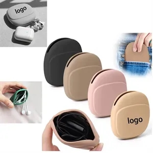 Silicone Earphone Storage Bag Earbud Case Cable Organizer