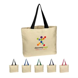 Full Color Natural Cotton Canvas Tote Bag