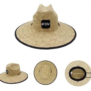 Sustainable Outsider Lifeguard Wide Brim Straw Hat Cap