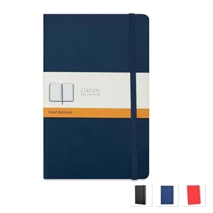 Custom Logo A5 Hardcover Classic Notebooks With Back Pocket