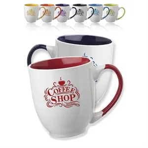 Two-Tone Personalized Bistro Mugs - 16oz