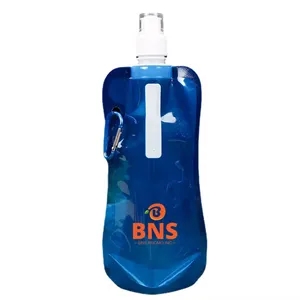 Collapsible Water Bottle with Carabiner Clip