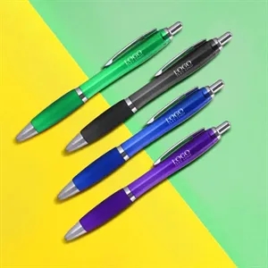 Click Action Plastic Satin Pen