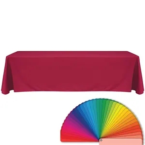 8' Blank Solid Color Polyester Table Throw