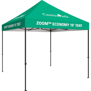 10' Zoom Economy Outdoor Tent with Custom Printed Canopy